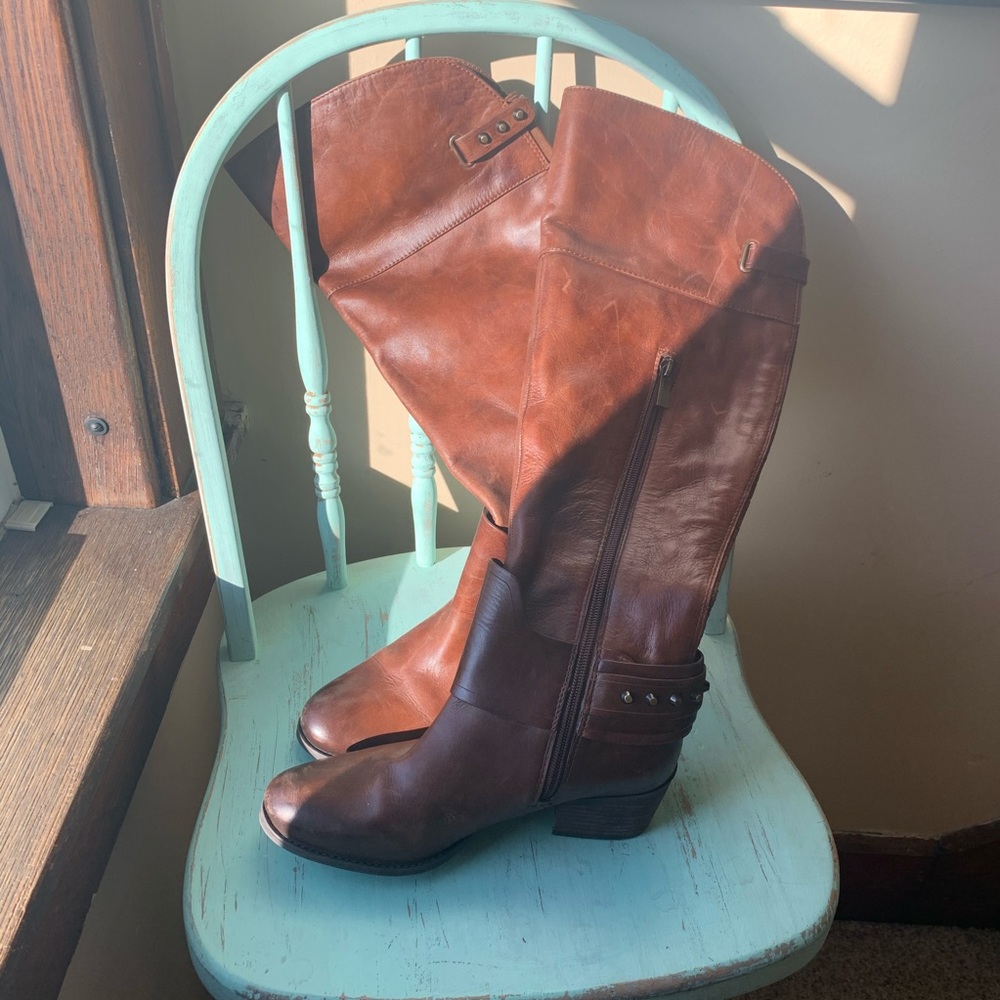 Vince Camuto Leather Knee High Boots